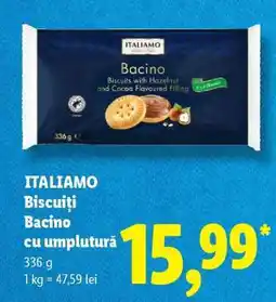 Lidl ITALIAMO Biscuiți Bacino cu umplutură Ofertă