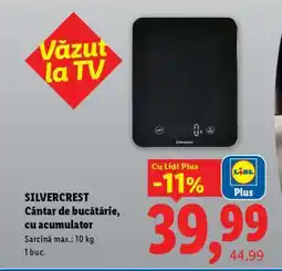 Lidl SILVERCREST Cântar de bucătărie, cu acumulator Ofertă