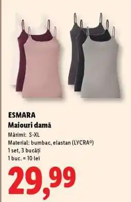 Lidl ESMARA Maiouri damă Ofertă