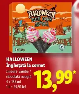 Lidl HALLOWEEN Înghețată la cornet Ofertă