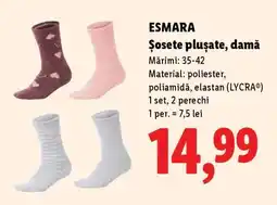 Lidl ESMARA Șosete plușate, damă Ofertă