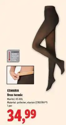 Lidl ESMARA Dres termic Ofertă