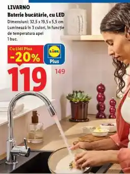 Lidl LIVARNO Baterie bucătărie, cu LED Ofertă