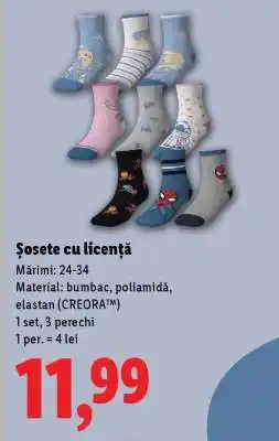 Lidl Șosete cu licență Ofertă