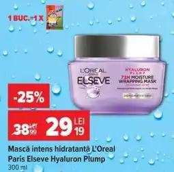 Carrefour Mască intens hidratantă L’Oreal Paris Elseve Hyaluron Plump Ofertă