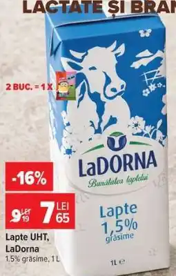 Carrefour Lapte UHT LaDorna Ofertă