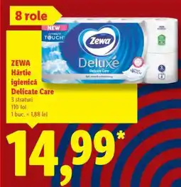 Lidl ZEWA Hârtie igienică Delicate Care Ofertă