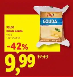 Lidl PILOS Brânză Gouda Ofertă
