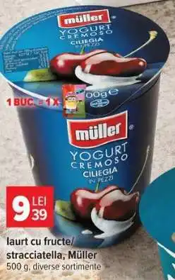 Carrefour Iaurt cu fructe/stracciatella Müller Ofertă