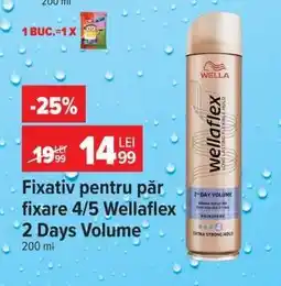 Carrefour Fixativ pentru păr fixare 4/5 Wellaflex 2 Days Volume Ofertă