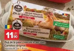 Carrefour Ouă de la găini crescute în aer liber, Carrefour Original Ofertă