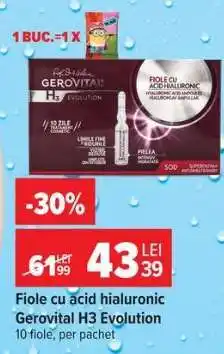 Carrefour Fiole cu acid hialuronic Gerovital H3 Evolution Ofertă