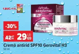 Carrefour Cremă antirid SPF10 Gerovital H3 Ofertă