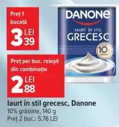 Carrefour Iaurt în stil grecesc Danone Ofertă