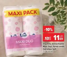Carrefour Dischete demachiante Maxi Duo Ofertă