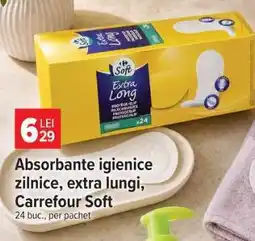 Carrefour Absorbante igienice zilnice, extra lungi, Carrefour Soft Ofertă