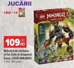 Carrefour Robotul de misiune al lui Cole și dragonul Zane, LEGO NINJAGO Ofertă