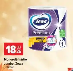 Carrefour Monorolă hârtie Jumbo, Zewa Ofertă