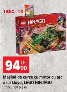 Carrefour Mașină de curse cu motor cu arc a lui Lloyd, LEGO NINJAGO Ofertă