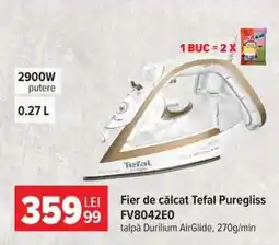 Carrefour Fier de călcat Tefal Puregliss FV8042E0 Ofertă