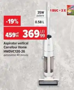 Carrefour Aspirator vertical Carrefour Home HWDVC120-26 Ofertă