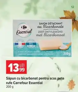 Carrefour Săpun cu bicarbonat pentru scos pete rufe Carrefour Essential Ofertă