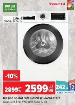 Carrefour Mașină spălat rufe Bosch WGG244Z5BY Ofertă