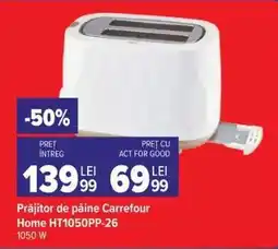 Carrefour Prăjitor de pâine Carrefour Home HT1050PP-26 Ofertă