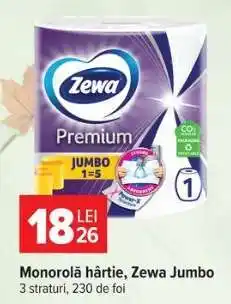 Carrefour Monorolă hârtie Zewa Jumbo Ofertă
