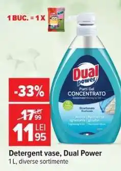 Carrefour Detergent vase, Dual Power Ofertă