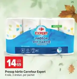 Carrefour Prosop hârtie Carrefour Expert Ofertă
