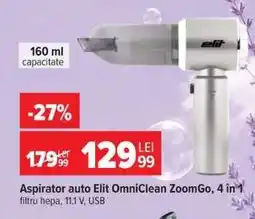 Carrefour Aspirator auto Elit OmniClean ZoomGo, 4 in 1 Ofertă