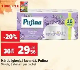 Carrefour Hârtie igienică lavandă, Pufina Ofertă