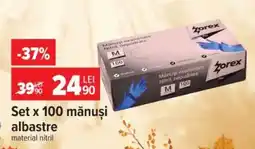 Carrefour Set x 100 mănuși albastre Ofertă