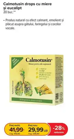 Dr.Max Calmotusin drops cu miere și eucalipt Ofertă