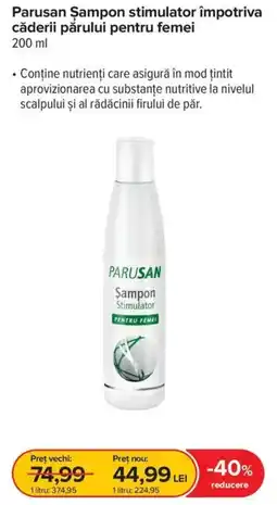 Dr.Max Parusan Şampon stimulator împotriva căderii părului pentru femei Ofertă