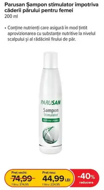 Parusan Şampon stimulator împotriva căderii părului pentru femei