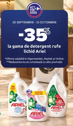Carrefour Ariel detergent rufe lichid Ofertă