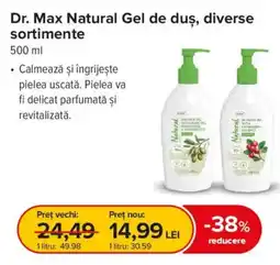 Dr.Max Dr. Max Natural Gel de duș, diverse sortimente Ofertă