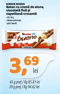 La Doi Pasi Kinder bueno Ofertă