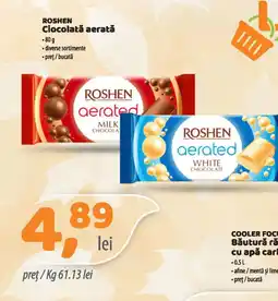 La Doi Pasi Roshen ciocolata aerata Ofertă