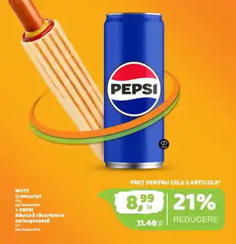 Motz crenvurști + pepsi
