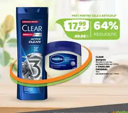 La Doi Pasi Clear şampon + vaseline original Ofertă