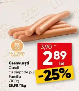 PROFI Caroli crenvurști cu piept de pui Ofertă