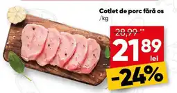 PROFI Cotlet de porc fără os Ofertă