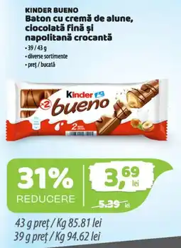 La Doi Pasi Kinder bueno Ofertă