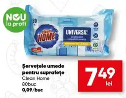 PROFI Clean Home Şervețele umede pentru suprafețe Ofertă