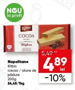 PROFI Kitbis napolitane cacao Ofertă