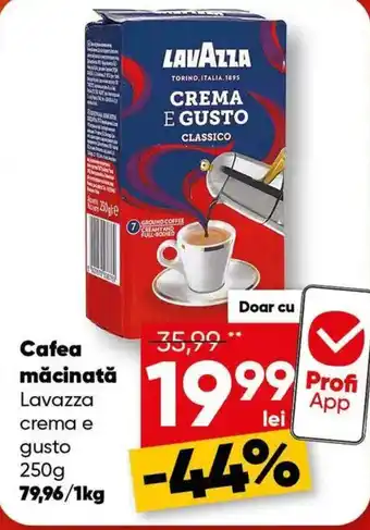 Lavazza cafea măcinată crema e gusto