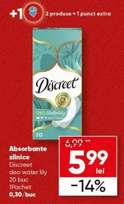 PROFI Discreet absorbante zilnice deo water lily Ofertă